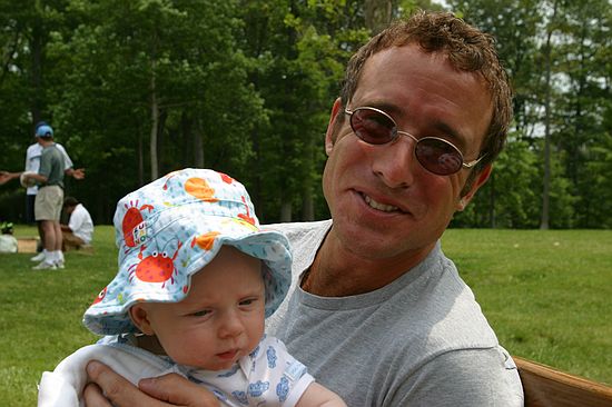 Dave Sudak (who looks a great deal like a young  James Caan) hangs with Atticus.