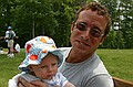 Dave Sudak (who looks a great deal like a young @@ James Caan@@) hangs with Atticus.