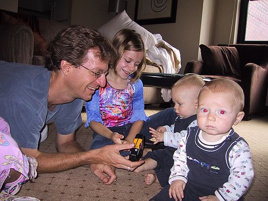 Ted and Julia entertain the boys in NYC.