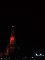 Bangkok temples at night.