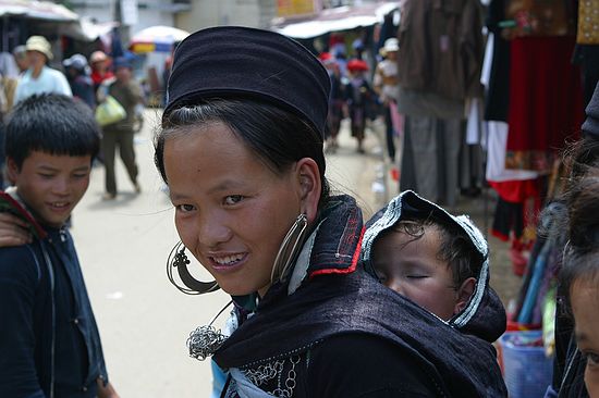 Young mother in Sa Pa.