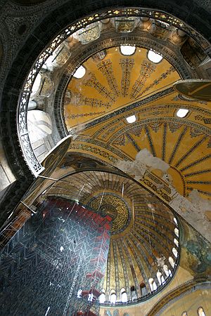 The domes of Aya Sofya.