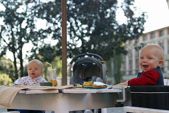 Dining al fresco at the Yak and Yeti.