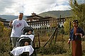 Me and the boys behind the Thimphu Dzong.