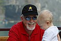 Gus and Grandpa share some time on deck.