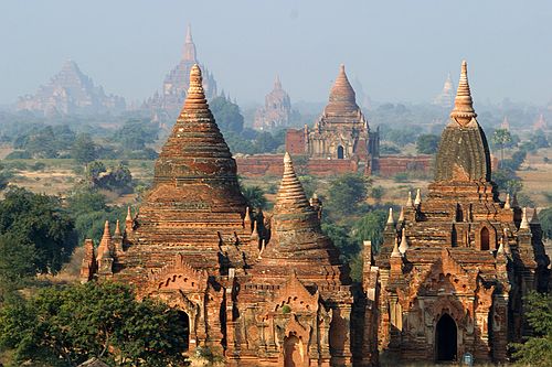 Old stupas abound.