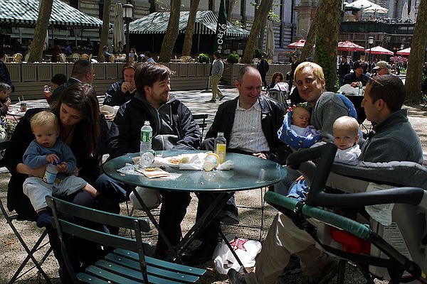 Lunch in Bryant Park.