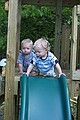 Playing in Lynn's Park.