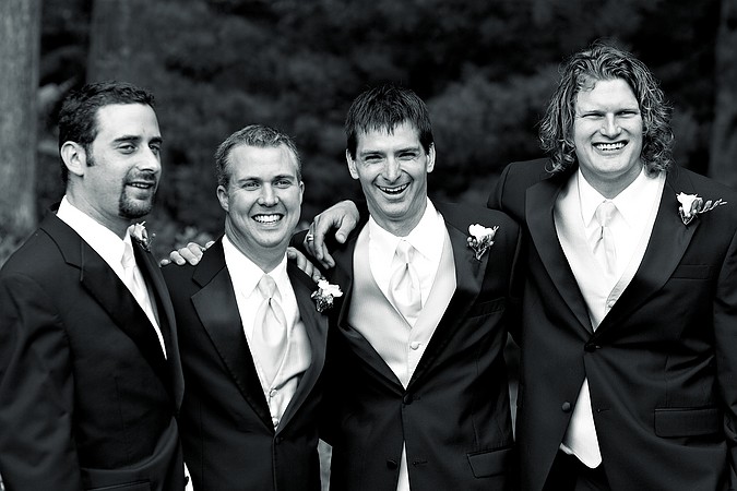 The men of the bridal party.